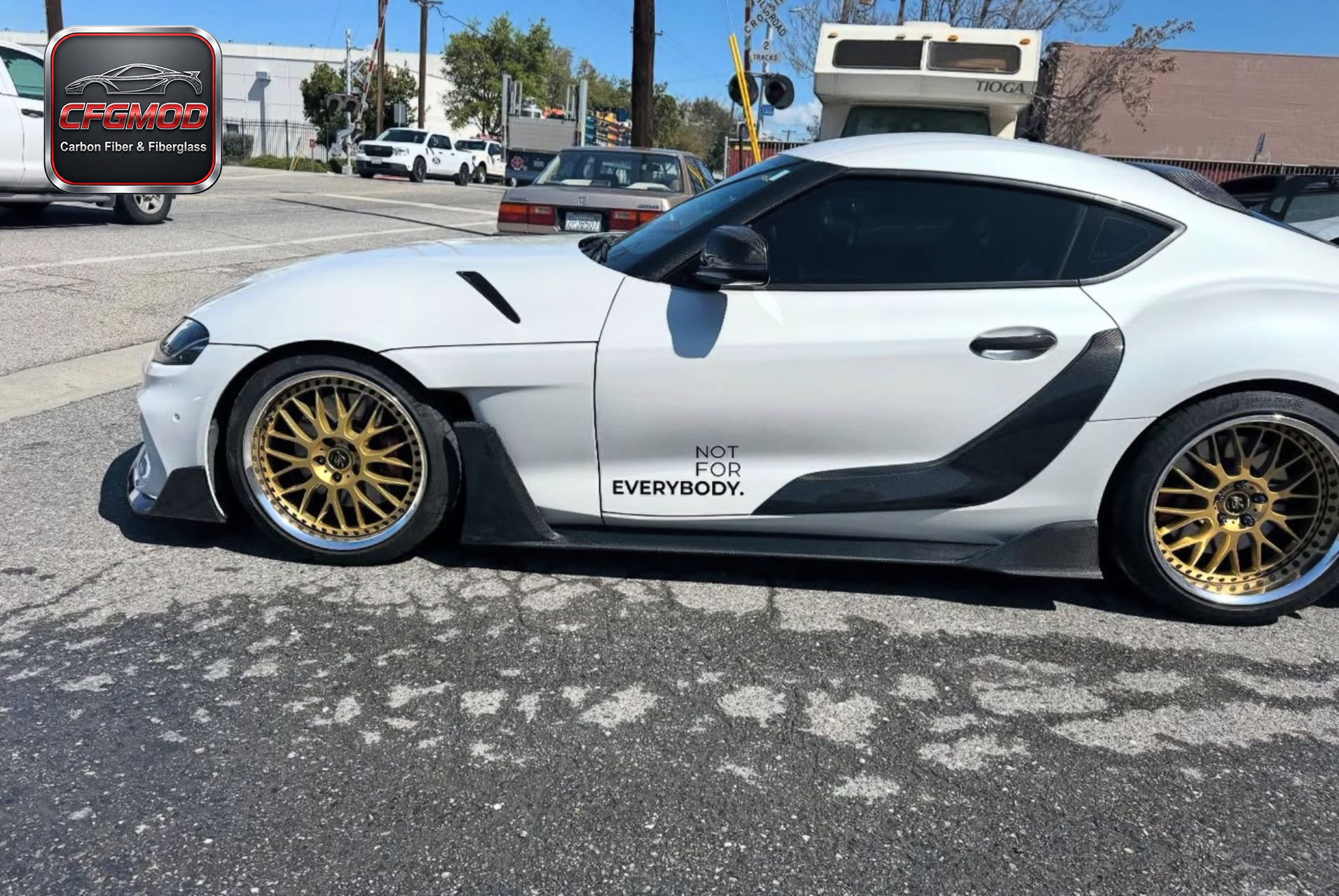 AR Style V3 Dry Carbon Fiber Front Fenders and Side Skirts Body Kit for Toyota Supra MKV A90 A91 GR Supra Exterior Tuning Parts — 7