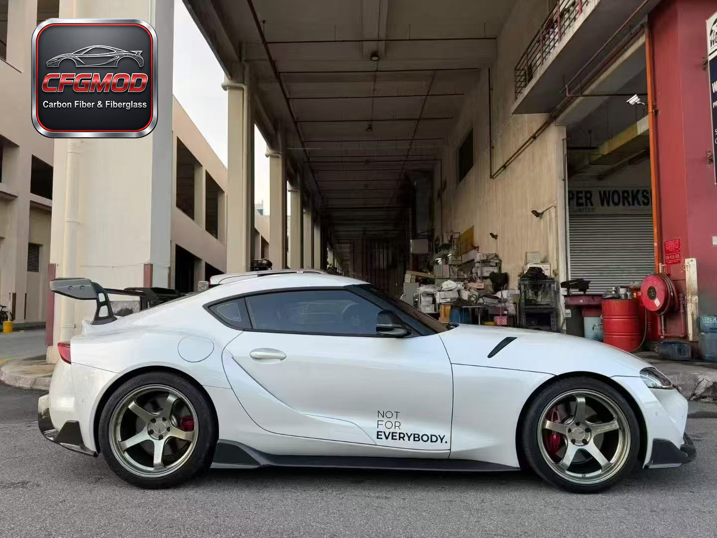 AR Style Dry Carbon Fiber Side Skirts Body Kit for Toyota Supra MKV A90 A91 GR Supra Side Rocker Panels Tuning Parts — 3