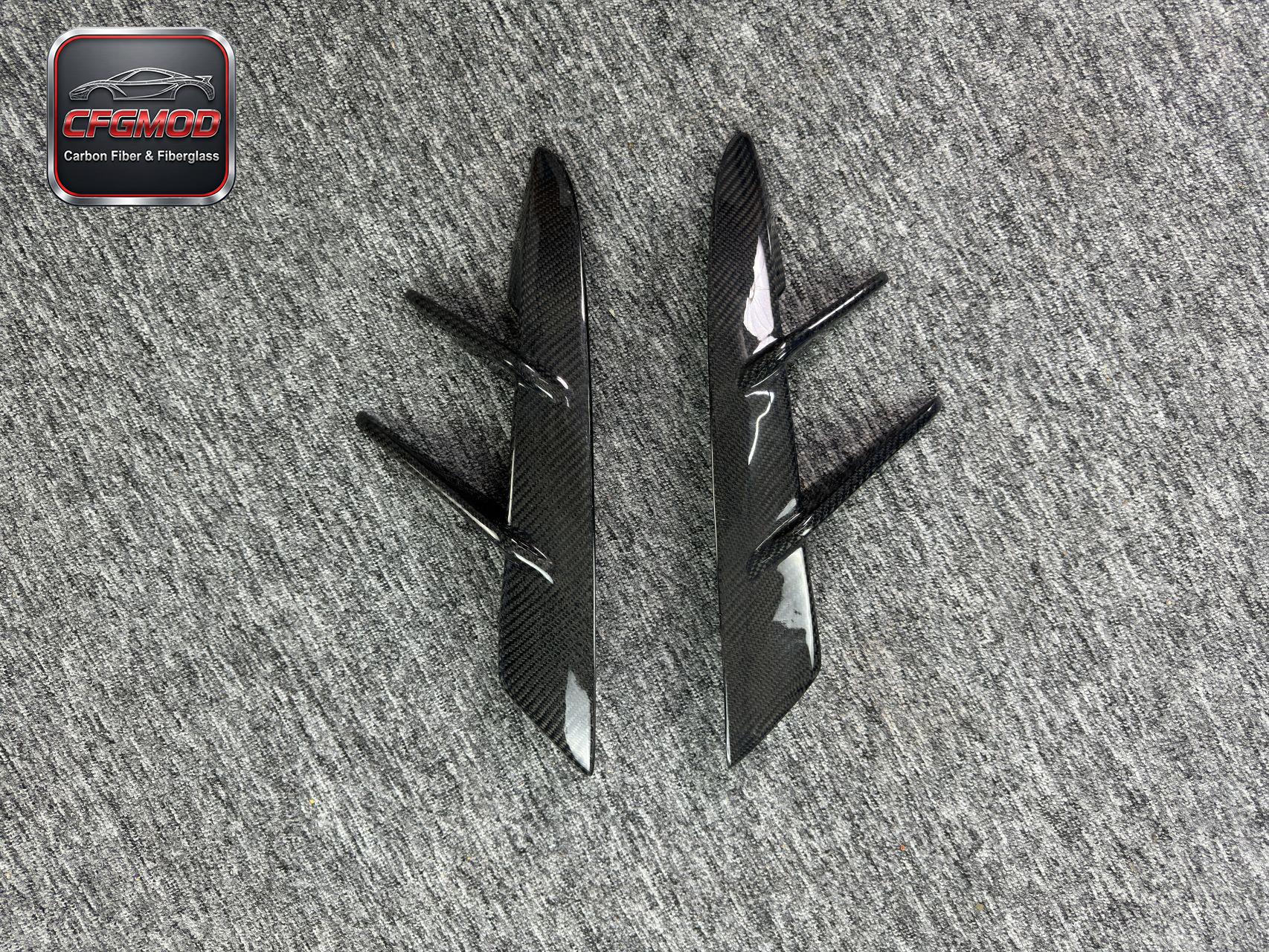Carbon Fiber Front Bumper Canards for Toyota Supra MK5 A90 A91 GR Supra Front Dive Planes Tuning Parts — 8