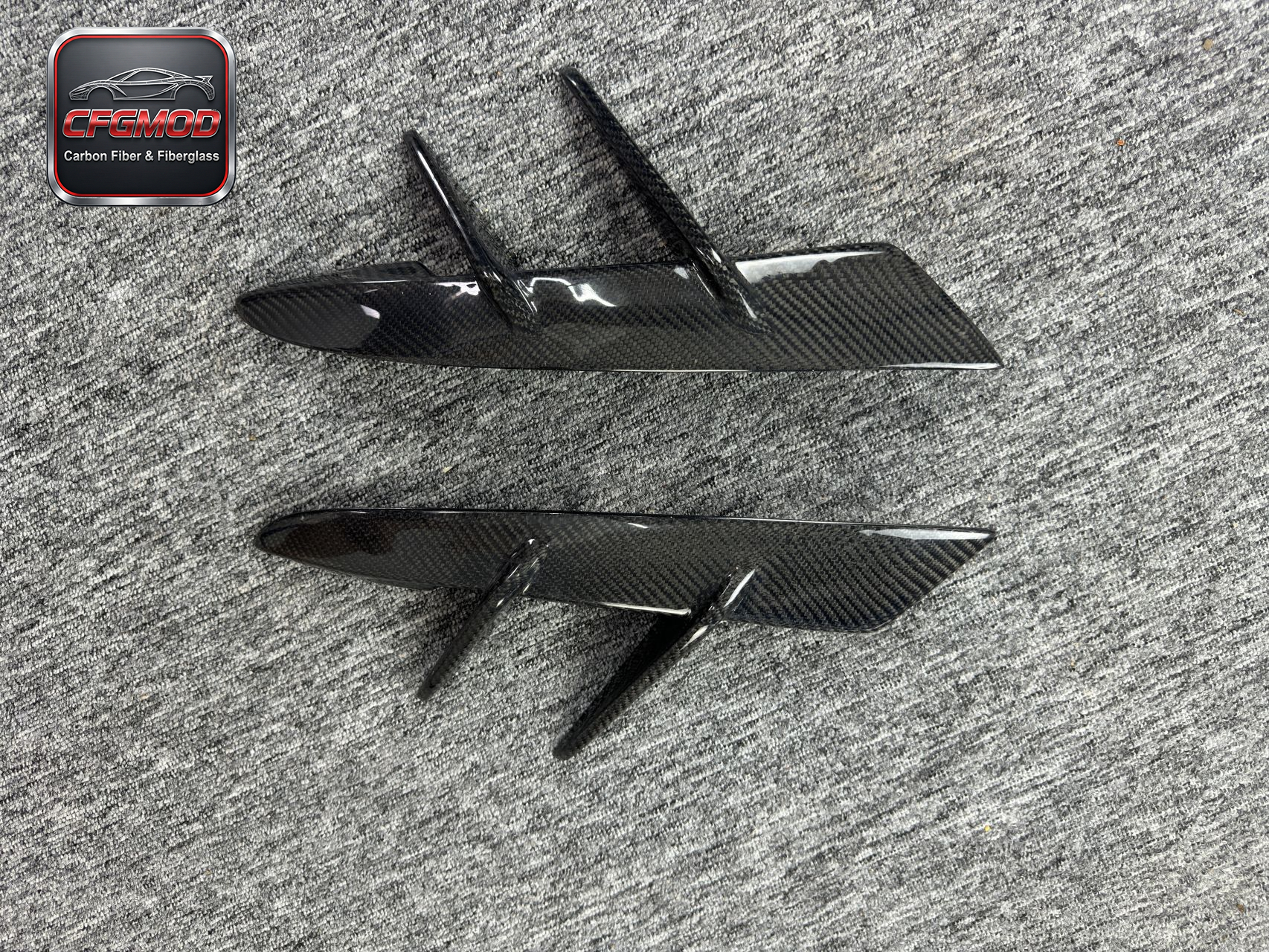Carbon Fiber Front Bumper Canards for Toyota Supra MK5 A90 A91 GR Supra Front Dive Planes Tuning Parts — 9
