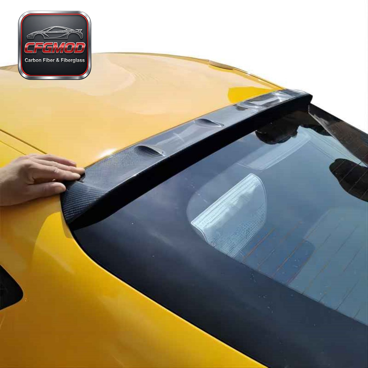 AG Style Carbon Fiber Rear Window Roof Spoiler Wing for Toyota Supra MK5 A90 A91 GR Supra Roof Lip Tuning Parts — 3