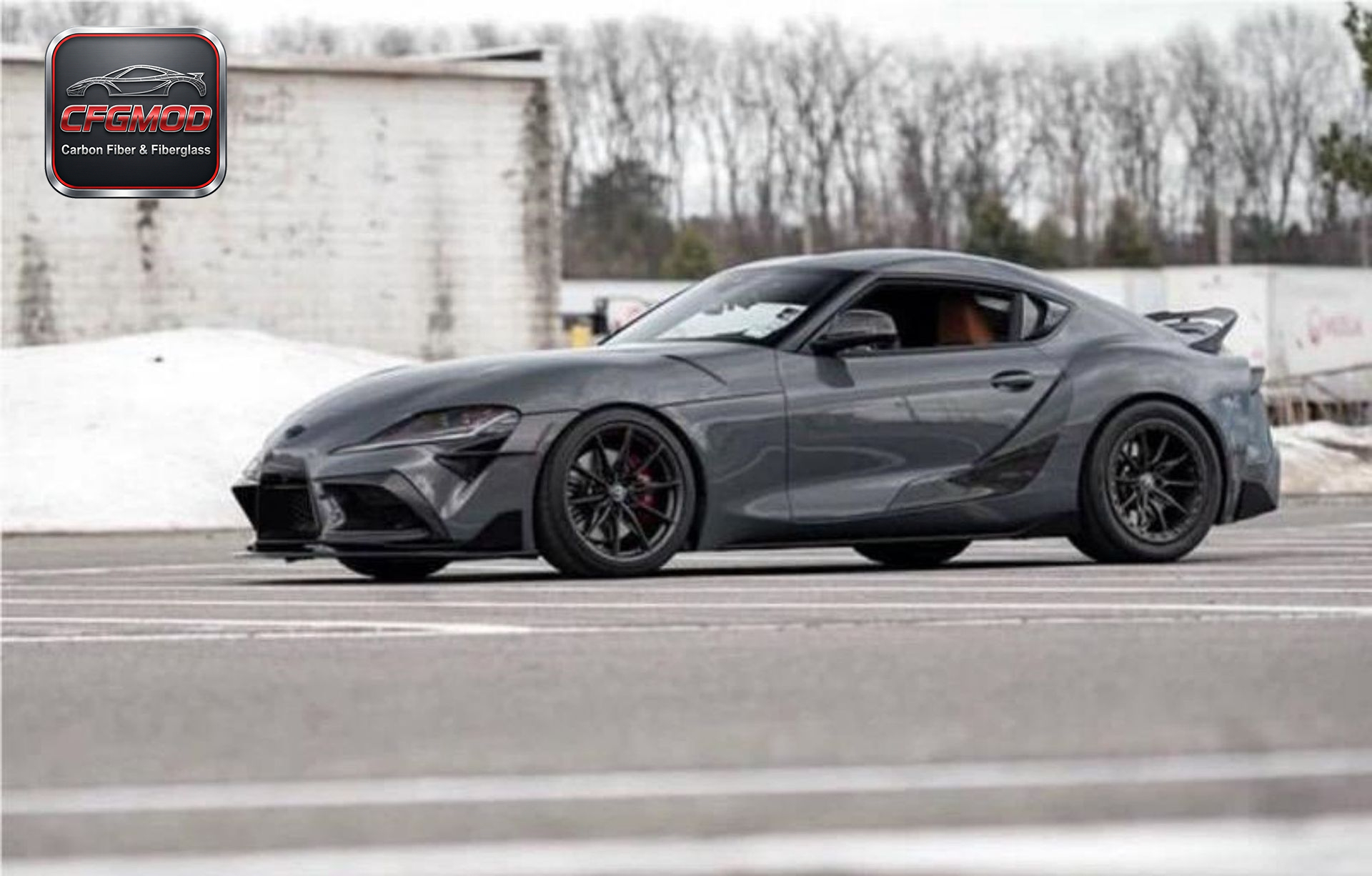 Hollow Style Carbon Fiber Rear Ducktail Spoiler Wing for Toyota Supra MK5 A90 A91 GR Supra Trunk Lid Lip Tuning Parts — 3