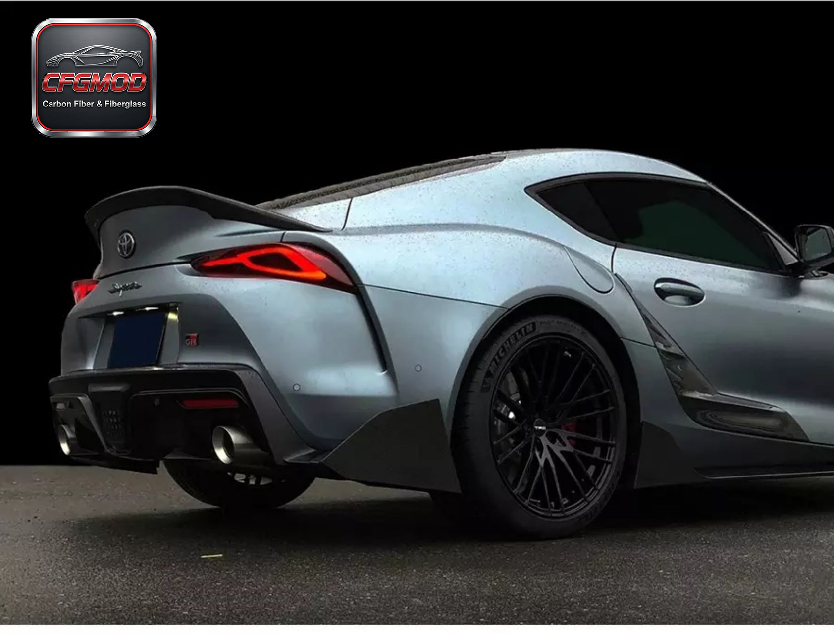 AG Style Carbon Fiber Small Rear Spoiler Wing for Toyota Supra MK5 A90 A91 GR Supra Mini Trunk Lip Tuning Parts — 2