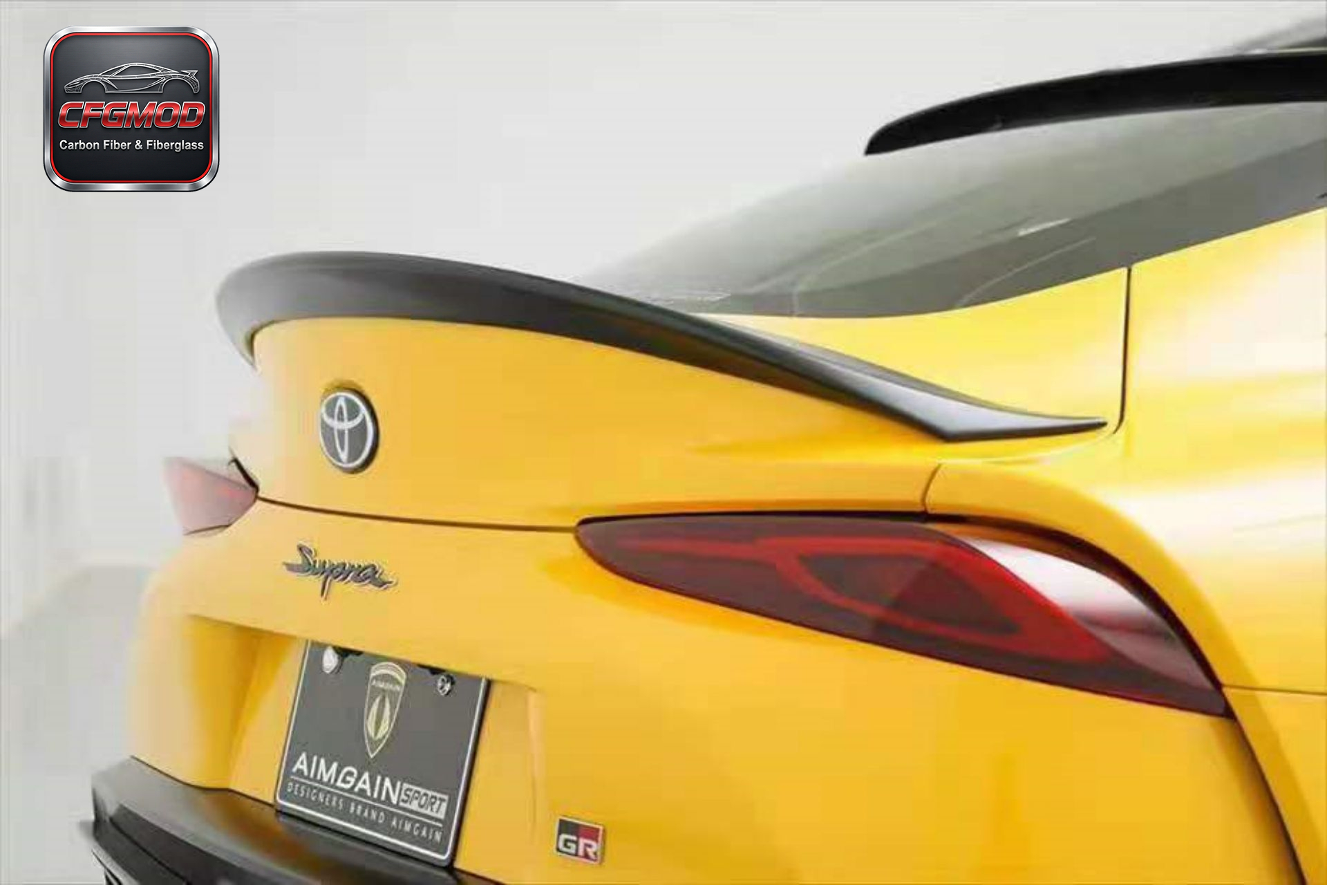 AG Style Carbon Fiber Small Rear Spoiler Wing for Toyota Supra MK5 A90 A91 GR Supra Mini Trunk Lip Tuning Parts — 4