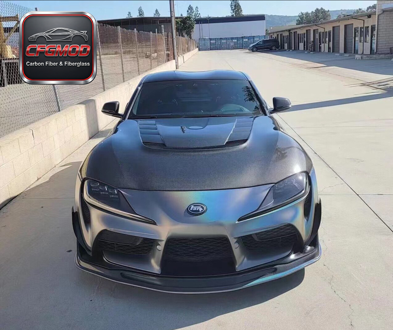 VRS Style Carbon Fiber Engine Hood Bonnet for Toyota Supra MK5 A90 A91 GR Supra Front Hood Vent Lid Tuning Parts — 2