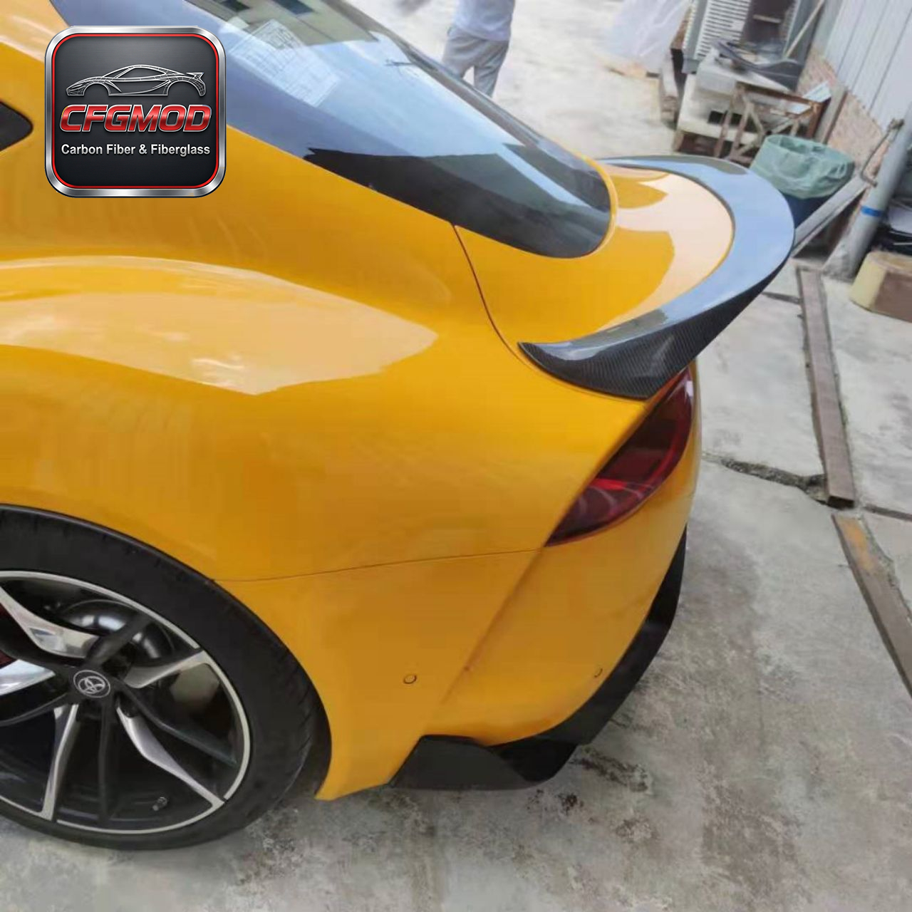 A Style Carbon Fiber Rear Spoiler Wing for Toyota Supra MK5 A90 A91 GR Supra Trunk Lip Tuning Parts — 2