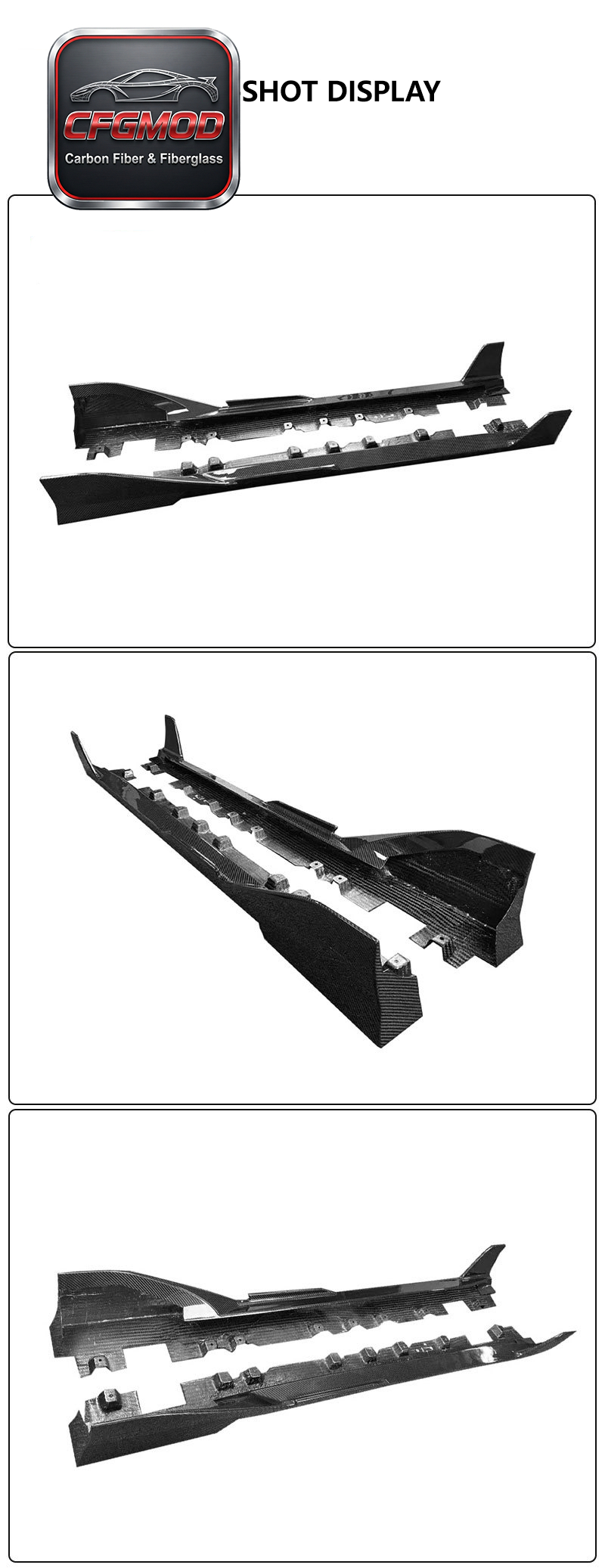 Tom's Style Carbon Fiber Side Skirts Body Kit for Toyota Supra A90 Side Skirt Extensions Spats Tuning Parts — 2