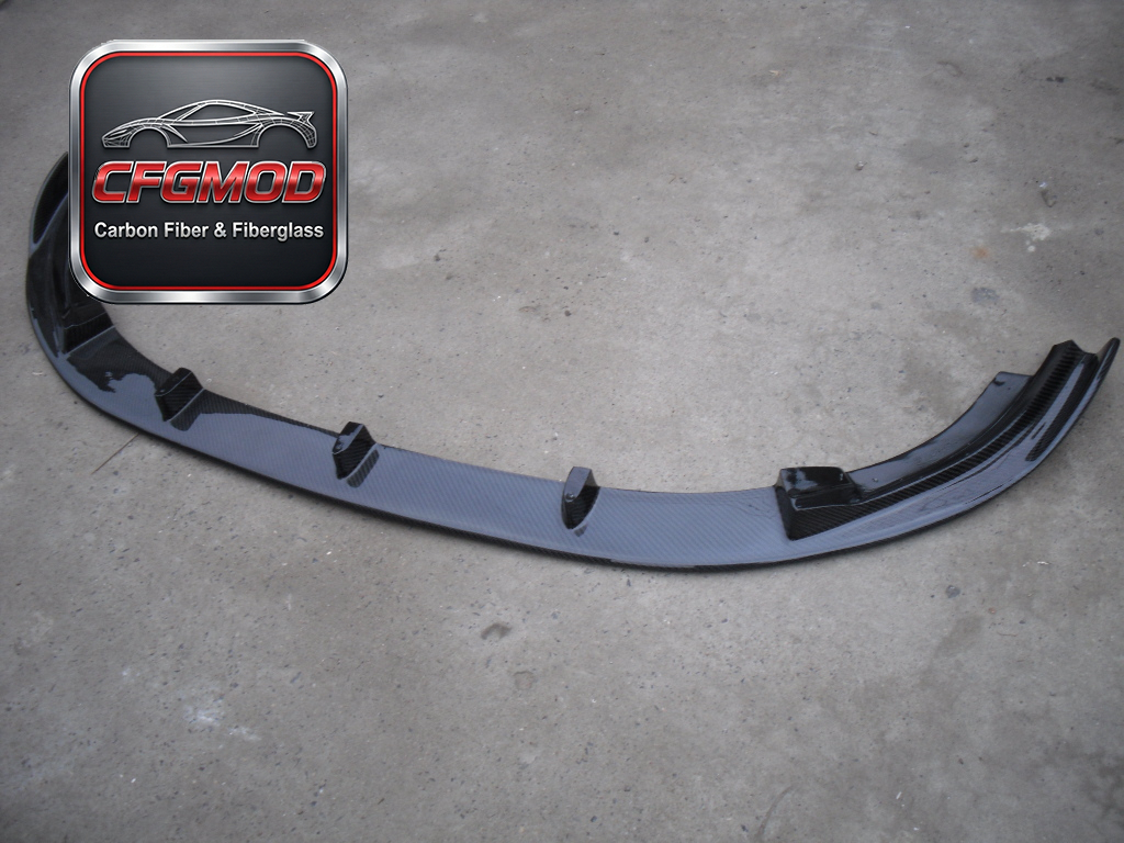 Black Golf 6 GTI H2 Carbon Fiber Front Lip — 2