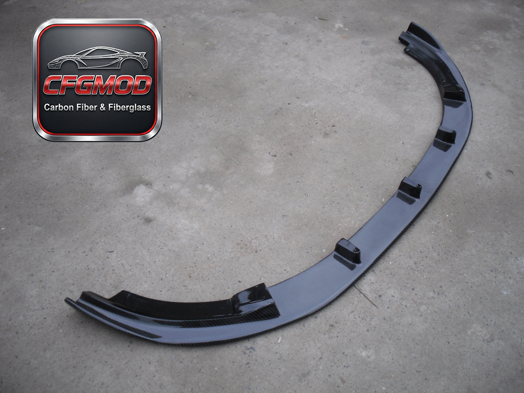 Black Golf 6 GTI H2 Carbon Fiber Front Lip — 3