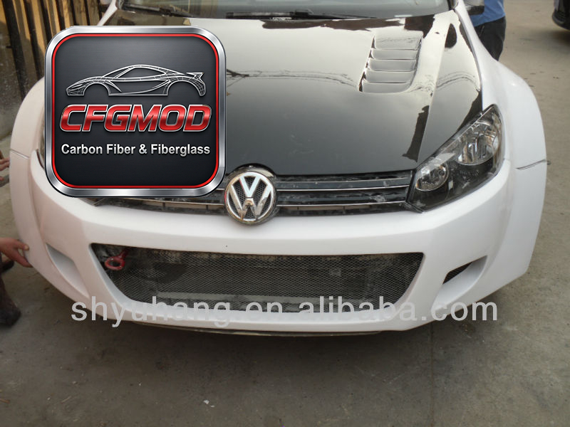 New High Quality Carbon Fiber Engine Hood for Golf 6 GTI with 3K Twill Weave and Glossy Finish — 6