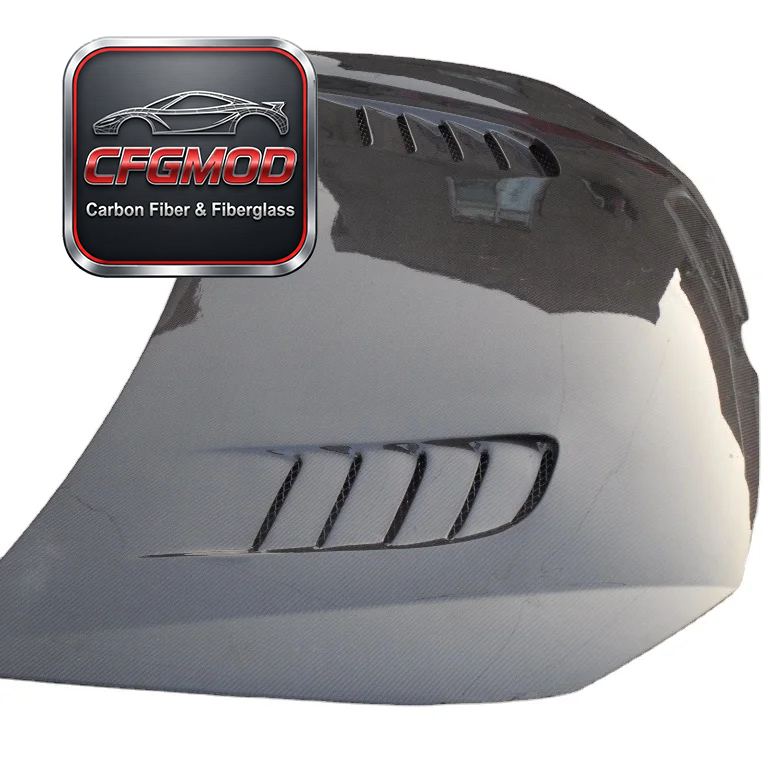 Carbon Fiber Golf 6 Hood Bonnet-Black 3K Twill Weave Glossy Finish — 1