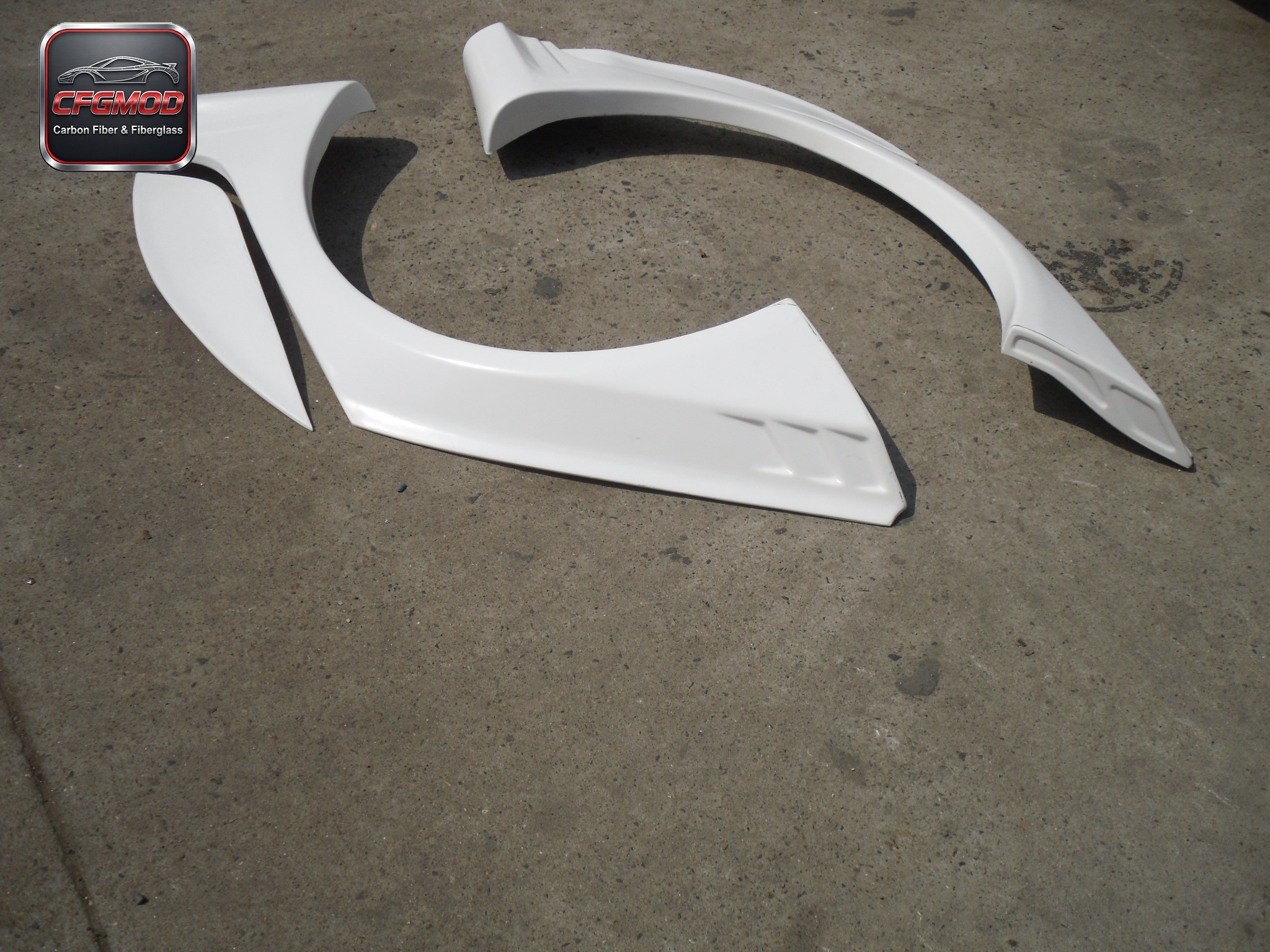 Glass Fiber Golf Rear Fender Wheel Arches 4 Pcs FRP — 3