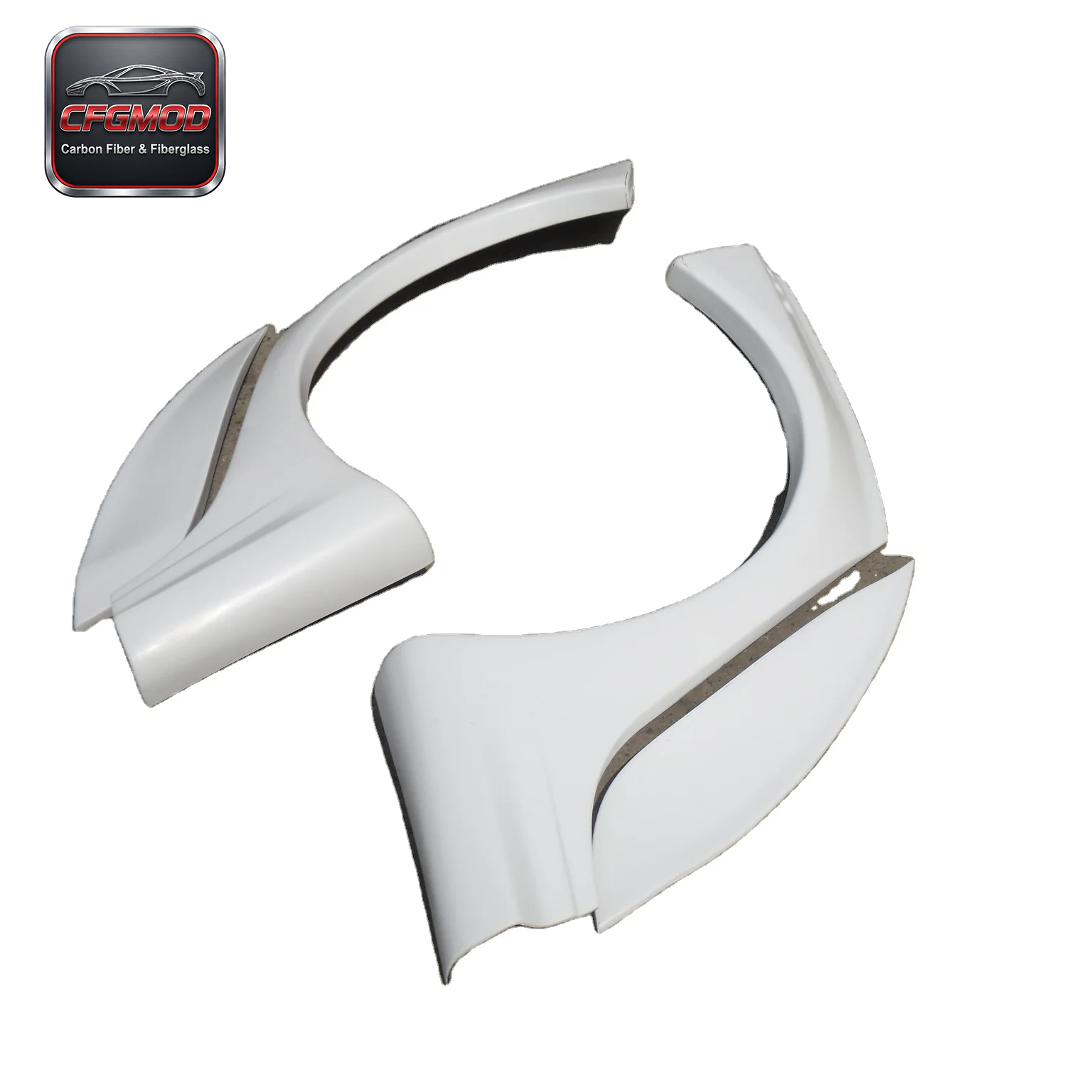 Unpainted FRP Rear Fender Flares Widebody Kit Wheel Arches 4Pcs for VW Volkswagen Golf GTI R MK5 MK6 MK7 Tuning Parts — 1