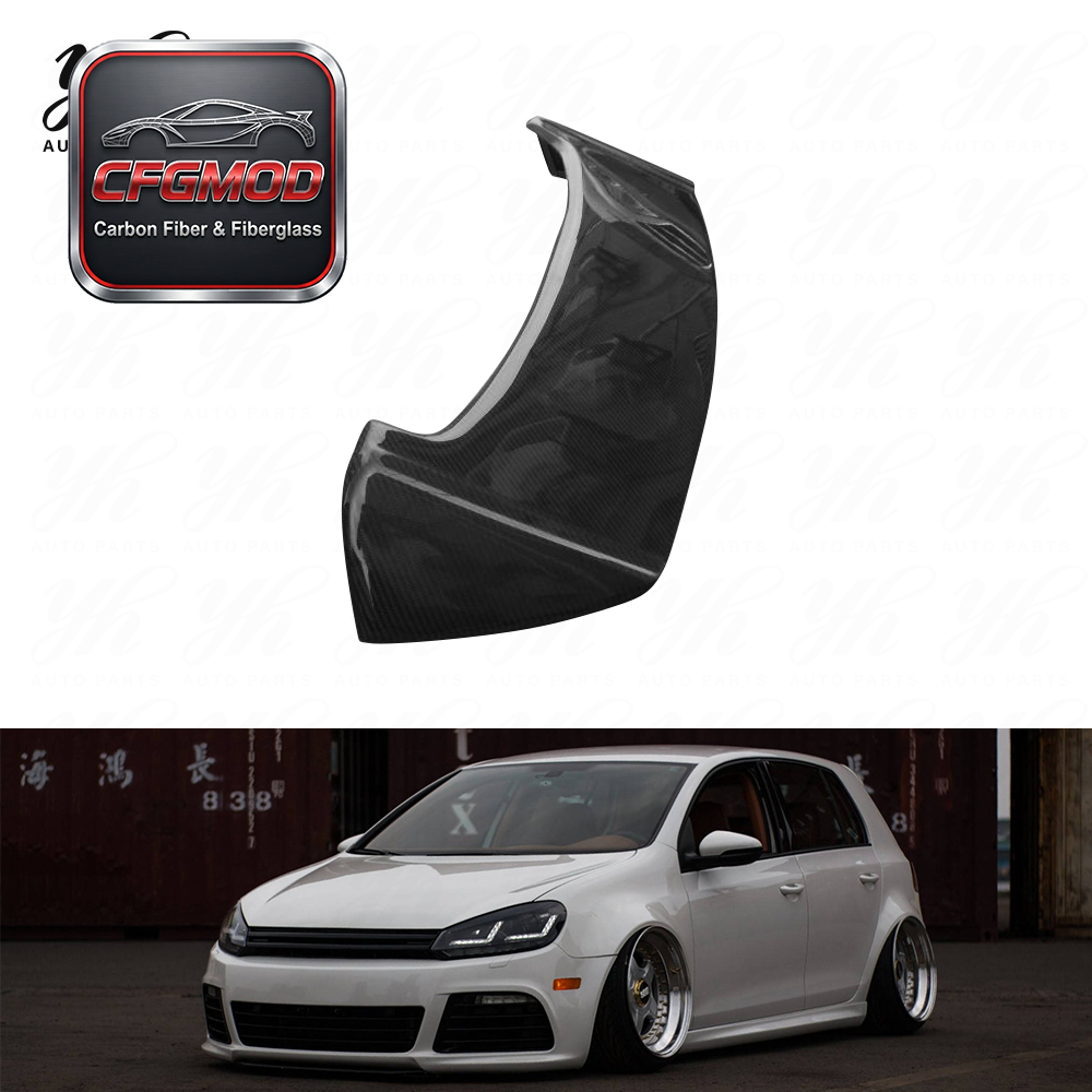 For VW Golf 6 GTI Single Carbon Fiber High Glossy Roof Spoiler Wing with Easy Installation — 2