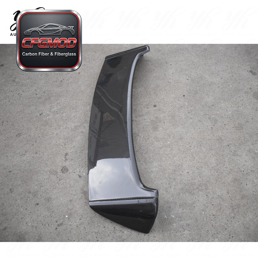 For VW Golf 6 GTI Single Carbon Fiber High Glossy Roof Spoiler Wing with Easy Installation — 6