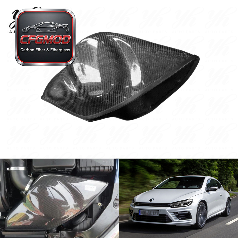 Scirocco Grupp-M Carbon Fiber Air Intake Box-Black — 2